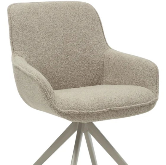 Image 1 of 4 x sedia da pranzo HelloChair HC04 Bloss con gambe a ragno beige crema