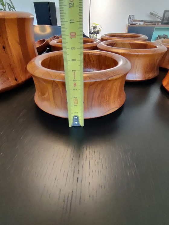 Image 1 of Digsmed Danimarca, set di ciotole per insalata, teak