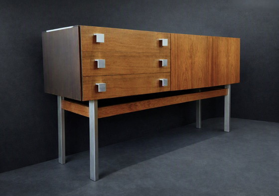 Alfred Hendrickx for Belform ( 1950 ) - Management/Boardroom Sideboard – Sideboard cabinet, Wood (photo 4 of 12)