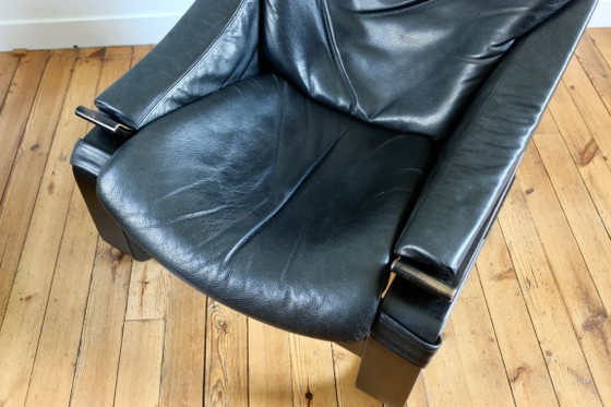 Image 1 of Fauteuil et ottoman Roche Bobois vintage lounge Kroken, Ake Frybiter