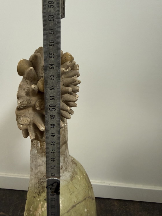 Image 1 of Zeldzaam botanisch model van gips uit de jaren 1920, brutalistische Bauhaus-stijl.