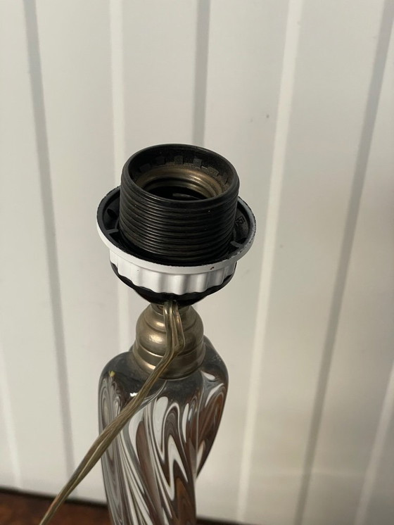 Image 1 of Vintage French Baccarat Table Lamp