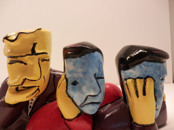 Image 1 of Herman Brood - Höre, sehe und spreche nichts Böses (21 cm breit)