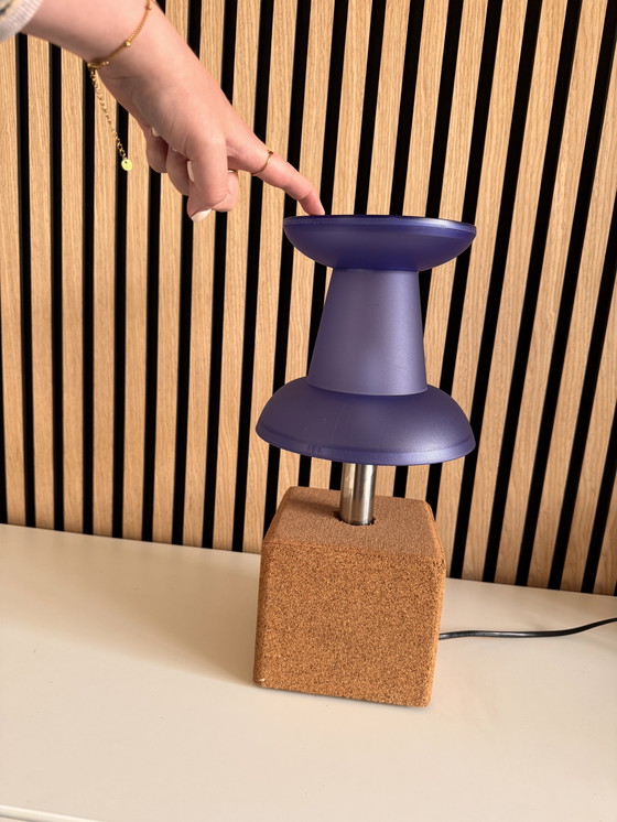 Image 1 of Vintage Push Pin Lamp - Blue | Pop Art Design From Visualgram