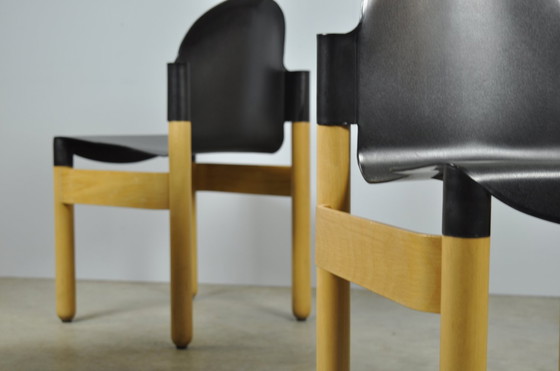 Image 1 of Thonet / Vintage Flex 2000 Beech Dining Chairs (4) / Gerd Lange / 1990S