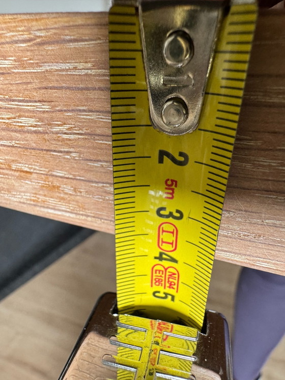 Tavolo da pranzo in rovere massiccio con base unica a X in acciaio, Merk onbekend, Tavoli da pranzo, Ferro (foto 5 di 5)