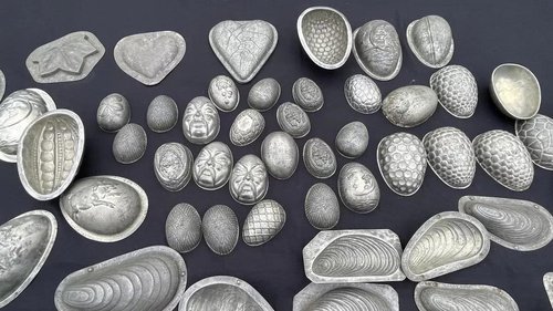 Moules à Chocolat Antiques en Métal, années 1900, Lot de 129 – Accessoires de cuisine, polished steel, Metal (photo 7 of 18)