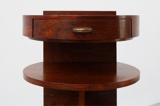 Image 1 of Comodino o mobile in legno di Michel Dufet in stile Art Déco, Francia, 1930 ca. 1930