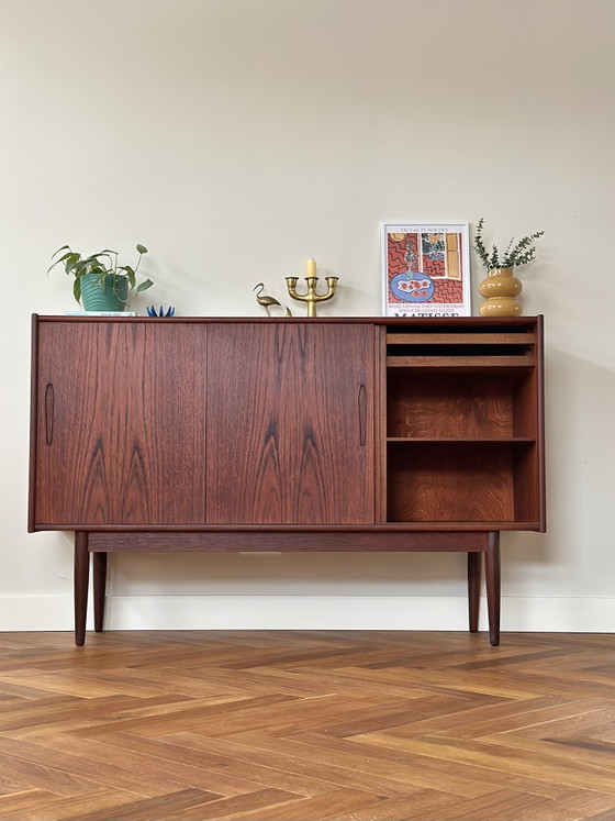Mobile pensile vintage in legno di teak danese, anni '50/'60/'70 – Credenze alte, Wood (photo 8 of 15)