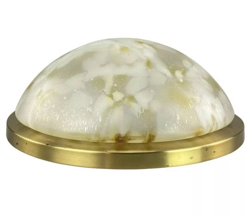 70s Peill & Putzler Plafoniere ceiling lamp glass space design lamp 70s