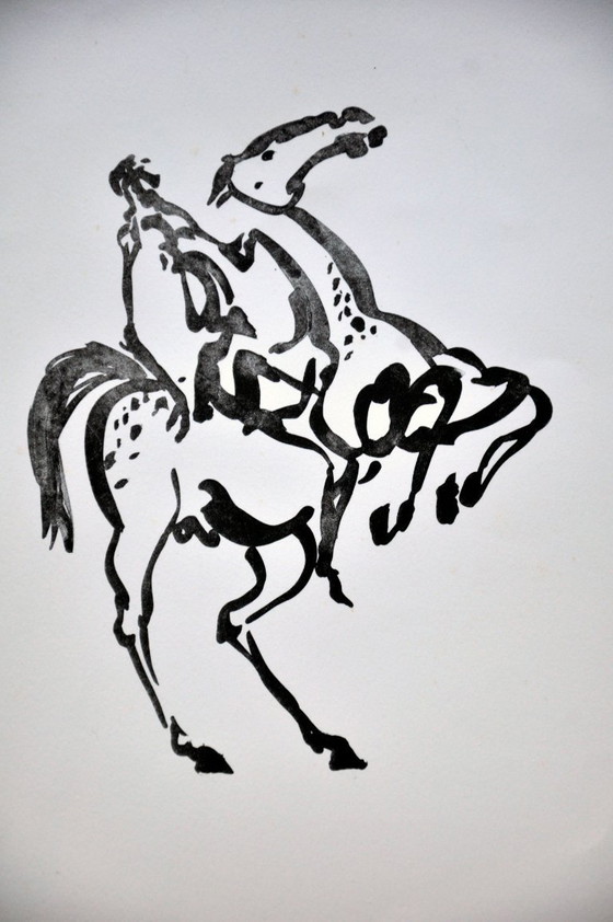 Image 1 of Rik Poot "4 riders" Litho