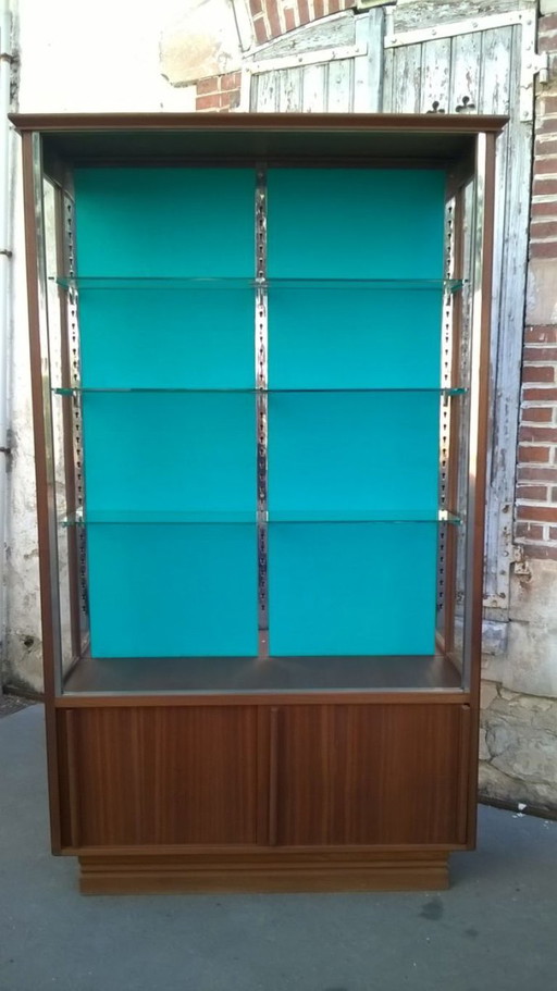 Wunderschöner Teakholz-Vitrinenschrank aus den 1960er Jahren