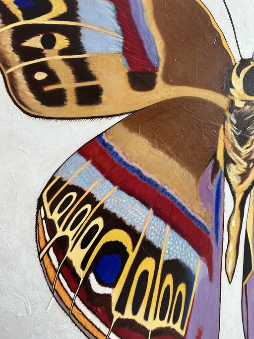 Papillon Huile sur toile