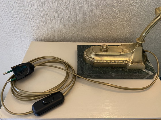 Image 1 of Art Nouveau style articulated bronze desk lamp