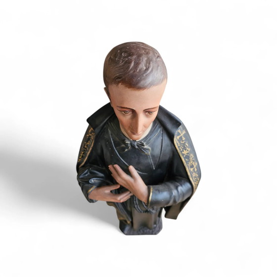 Statue of a religious figure / Patron Saint Gerard Majella / placed in a Gothic niche / labeled – Sculpture (photo 11 of 11)