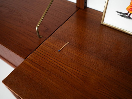 Image 1 of Teakhouten wandrek, Deens design, jaren 60, ontwerper: Poul Cadovius