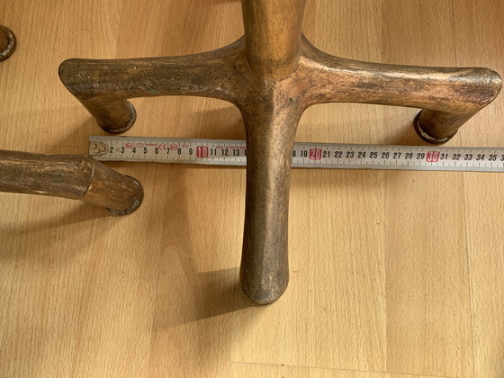 Image 1 of Deux chandeliers en bronze 