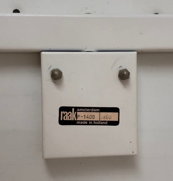 Vintage Raak 'Licht-Tichels' P-1500 Wall Light, Amsterdam 1972, Plastic, Metal, Creme (photo 6 of 8)