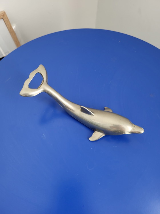 Vintage Bottle Opener in the Shape of a Dolphin – Table accessories, Metal (photo 3 of 5)