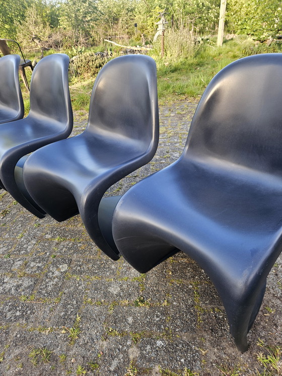 Image 1 of 4x Originele Vitra Verner Panton stoelen