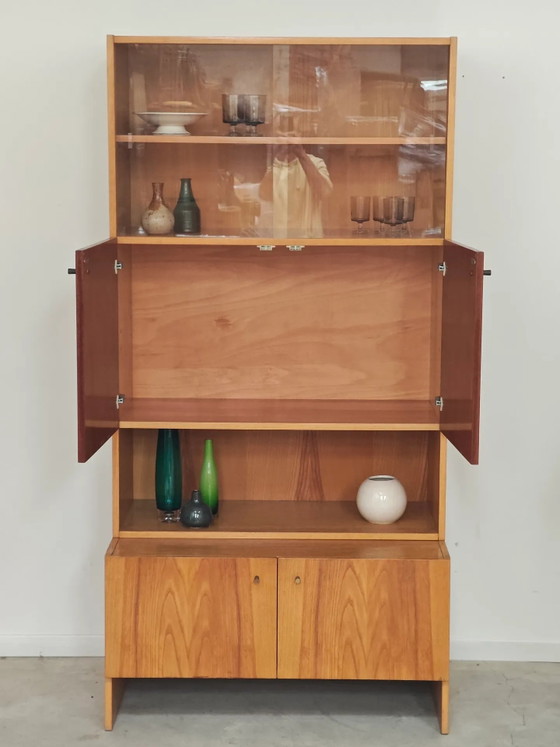 Buffet / Bibliothek OP-010 Drevotex Zamberk aus der Tschechoslowakei 1977 – Aufbewahrungsschrank, Wood (photo 11 of 19)