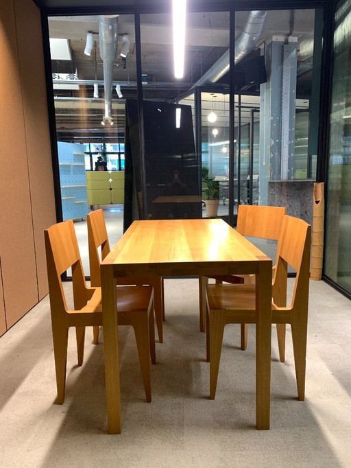 Dining table set with 4 chairs - Tom Collection by Studio Parade for Spectrum