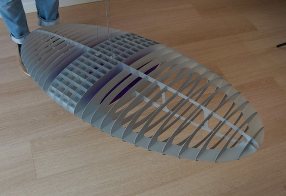 Image 1 of Titania Queen Luceplan D17Q suspension XL 140cm violet rouge vert