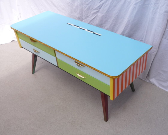 Image 1 of Commode basse  4 tiroirs