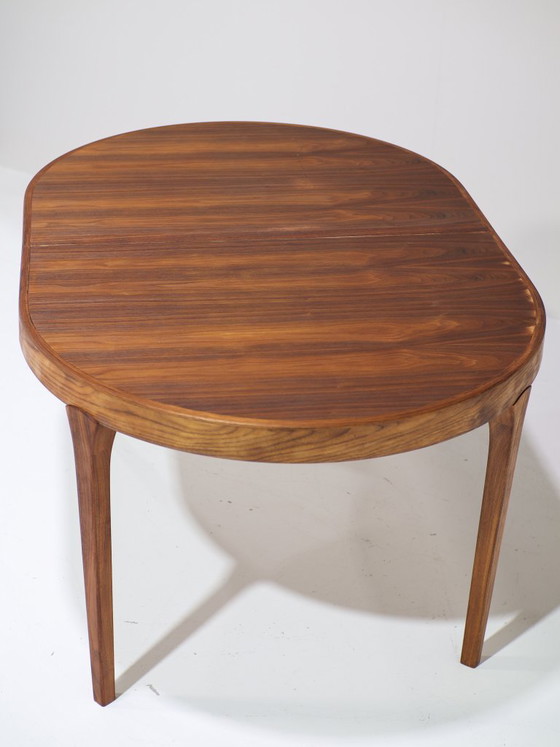 Image 1 of Tavolo da pranzo ovale allungabile in teak, stile vintage danese