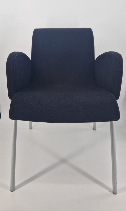 Lensvelt Flag Chairs | Black | Set of 4 | Design Gérard van den Berg