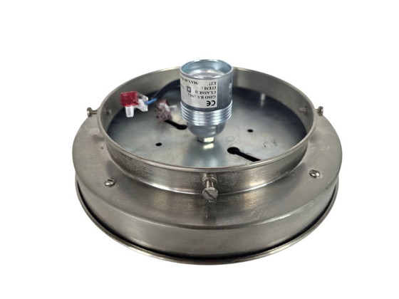 Image 1 of Gispen Classics - Giso Gispen - Lampada da soffitto XL - vetro opale - nichel - 2000