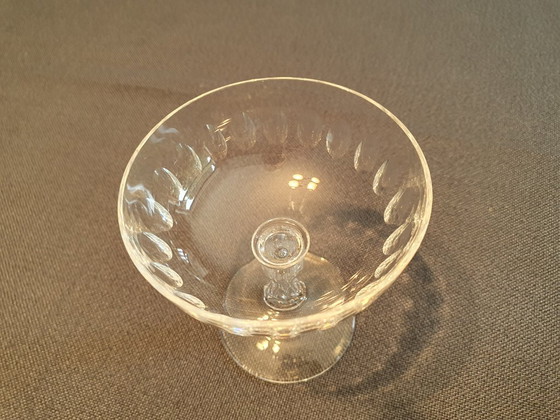 4 copas de champán de cristal Val Saint Lambert (1920) – Vasos y jarras, Crystal, Glass (photo 3 of 5)