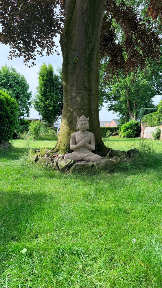 Figura monumental de piedra Devi de templo, Indonesia (Java o Bali), siglo XIX – Esculturas (photo 9 of 11)