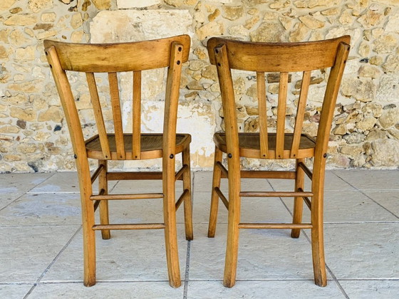 Image 1 of Vintage Bistro Chairs from Luterma, 1950s, Set of 2