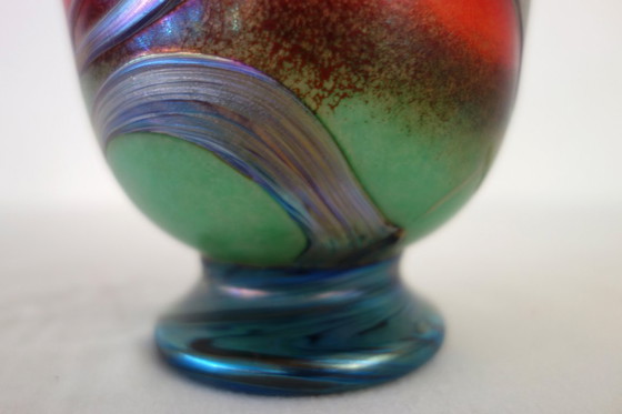 Image 1 of Vaso in pasta di vetro Saba Frères, Biot, Francia, 1997