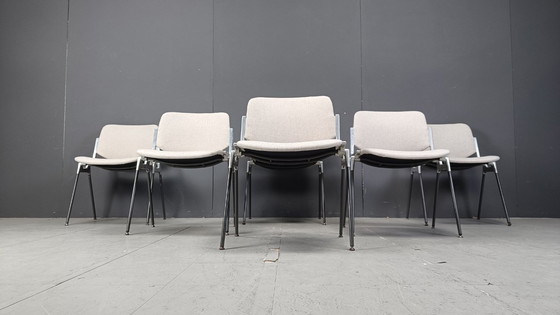 Image 1 of Vintage Dsc 106 Side Chairs By Giancarlo Piretti For Castelli, Set Of 6