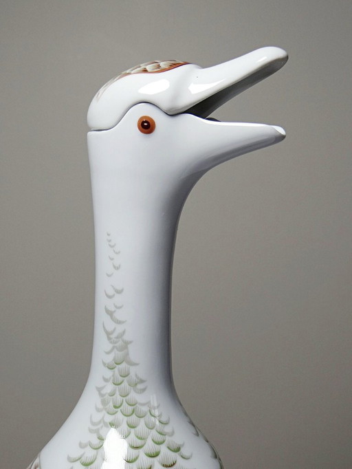 Vintage-Karaffe und Miniaturflasche von Haviland Castel aus den 80er Jahren, nach einem Entwurf von Sandoz für Chabot.