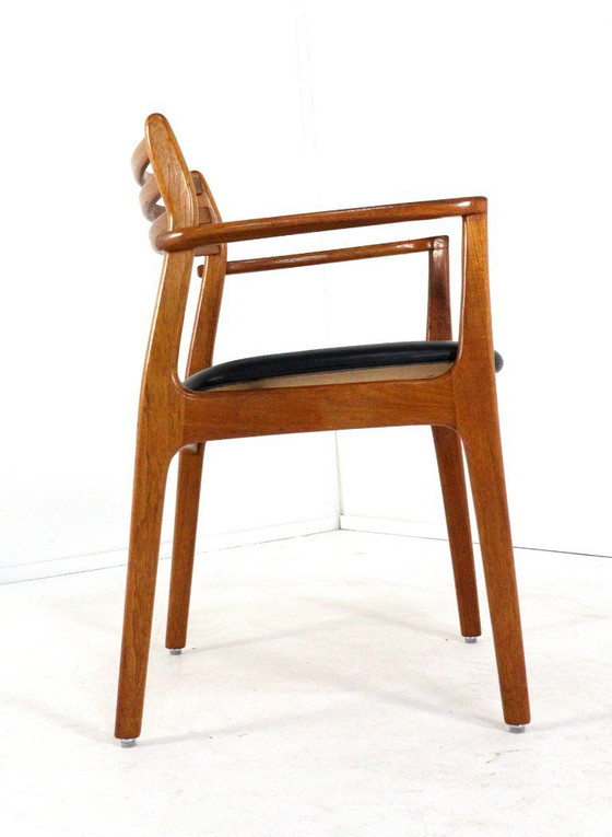 Image 1 of Ensemble de 5 + 1 chaises vintage danoises