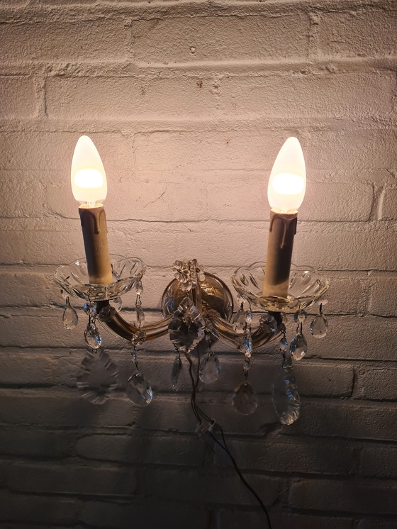 Image 1 of Lampada da parete in cristallo