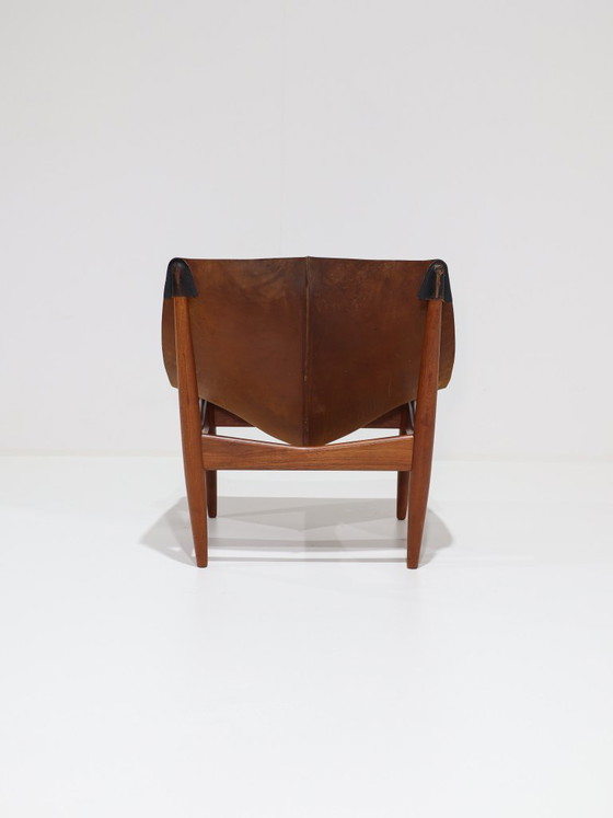 Illum Wikkelsø 272 Fauteuil Zwart Leer Teak Deens 1960s – Leather, Wood (photo 3 of 16)