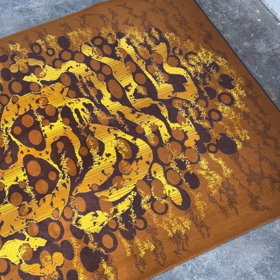 Image 1 of Tappeto vintage "Alfa" ungherese di Soproni Szőnyeggyár, 1976