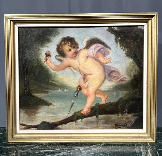 Painting "Cupid". Oil on canvas. – Paintings & Drawings (photo 2 of 7)