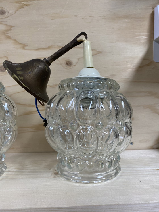 Image 1 of Set of Helena Tynell, bubble-style pendant lamps, retro, circa 1970, Finland