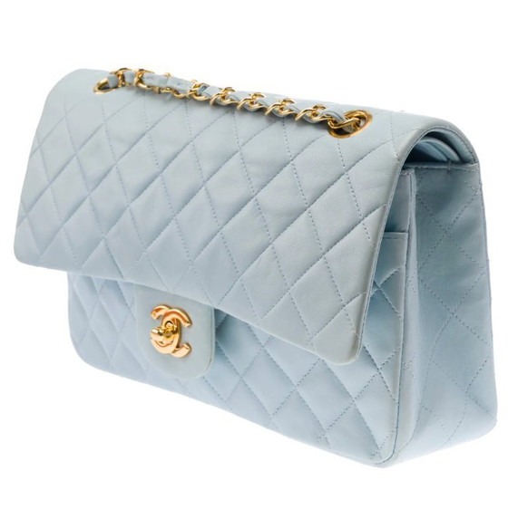 Image 1 of Borsa CHANEL Timeless/Classique in Cuir Bleu - 103407