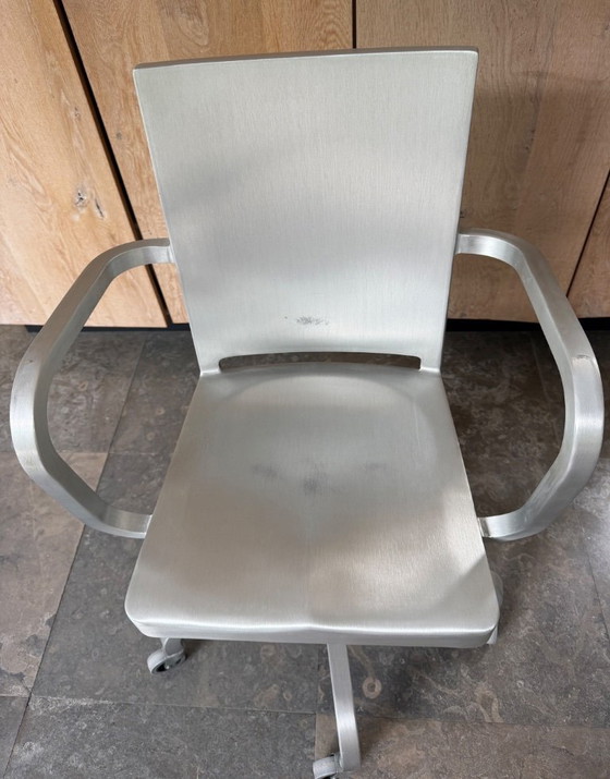 Image 1 of Bureaustoel Hudson Swivel Chair Emeco, ontwerp Philip Starck