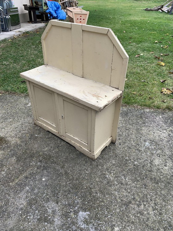 Vintage Hand Painted Cabinet – Sideboard cabinet (photo 2 of 13)