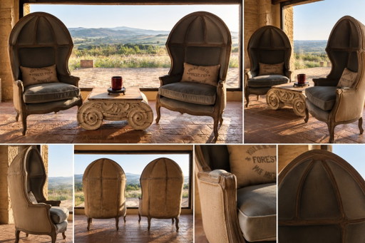 Coppia di Restoration Hardware Versailles Chairs - Condizioni perfette
