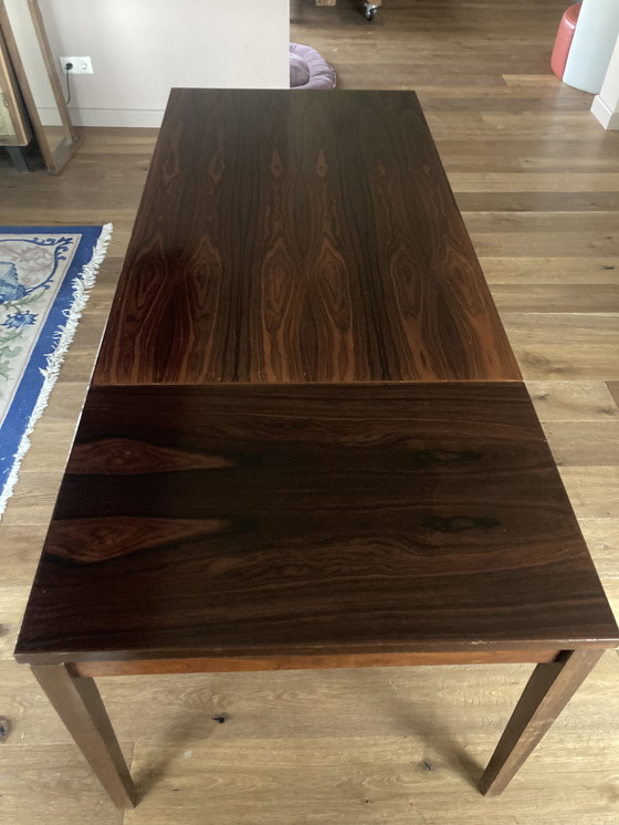 Image 1 of Table à rallonge en palissandre vintage du milieu du siècle