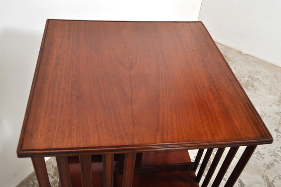 Image 1 of Antiguo molino de libros de caoba, década de 1890