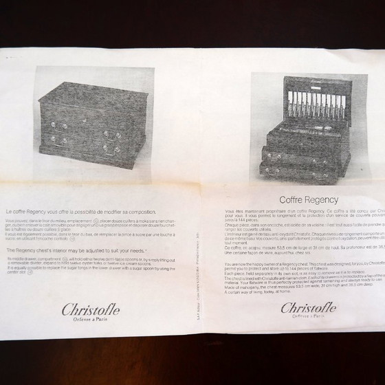 Image 1 of Set di posate Christofle &quot;Régence&quot; e set di posate argentate (90 pezzi)